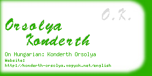 orsolya konderth business card